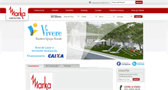 Desktop Screenshot of construtoramarka.com.br